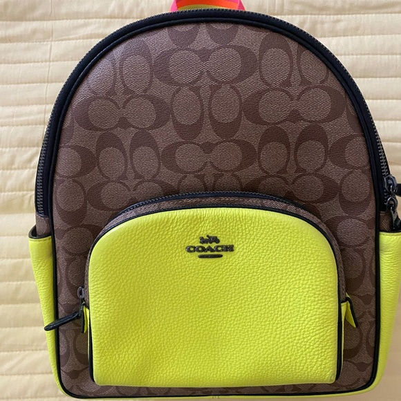 COACH neon court backpack - Picture 1 of 16